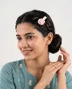 Pink Flower Hair Clip_inuse.webp