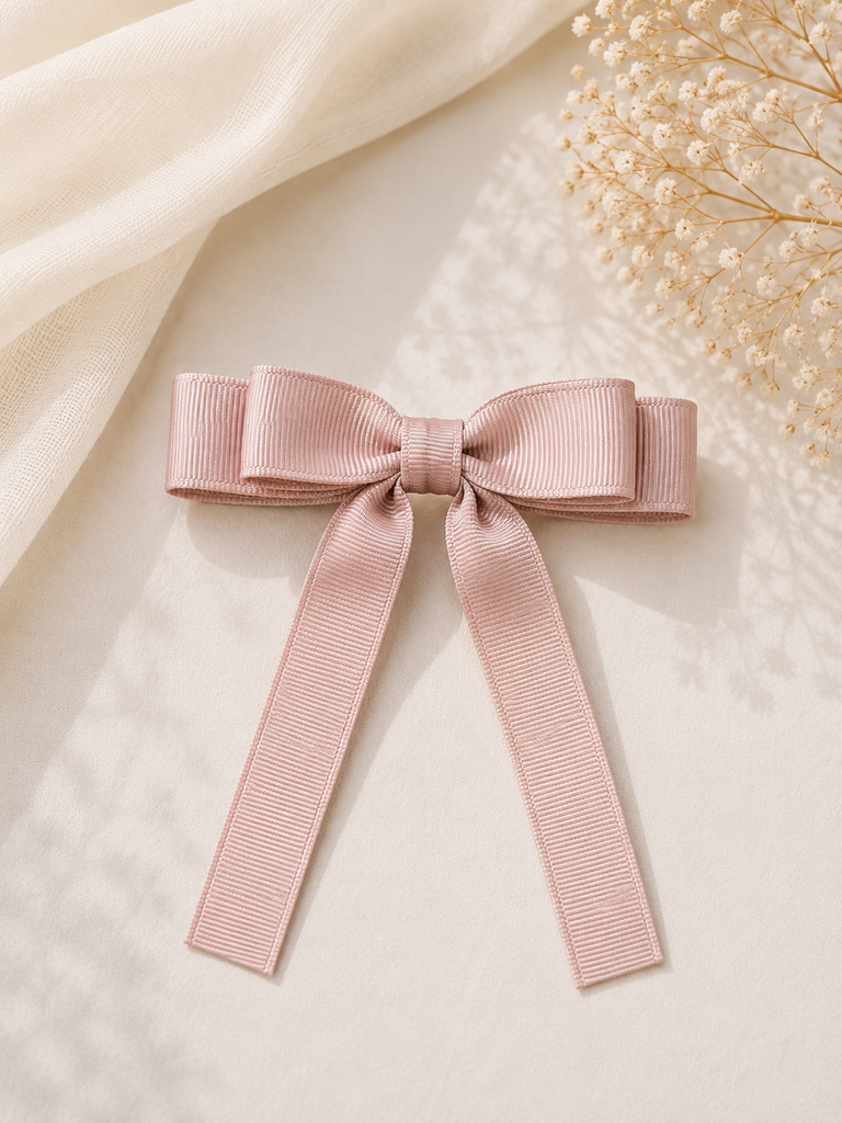 Classic Long Tail Bow (Mauve)